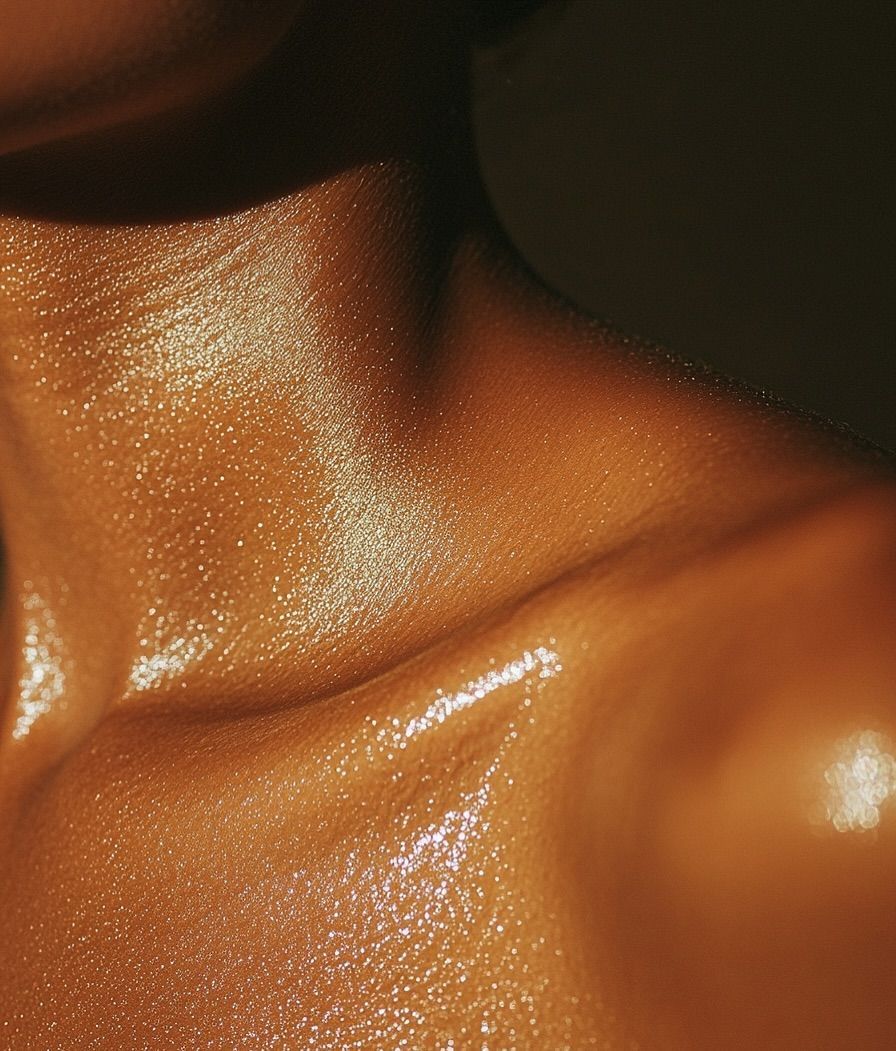 La afinidad del óleo y la piel