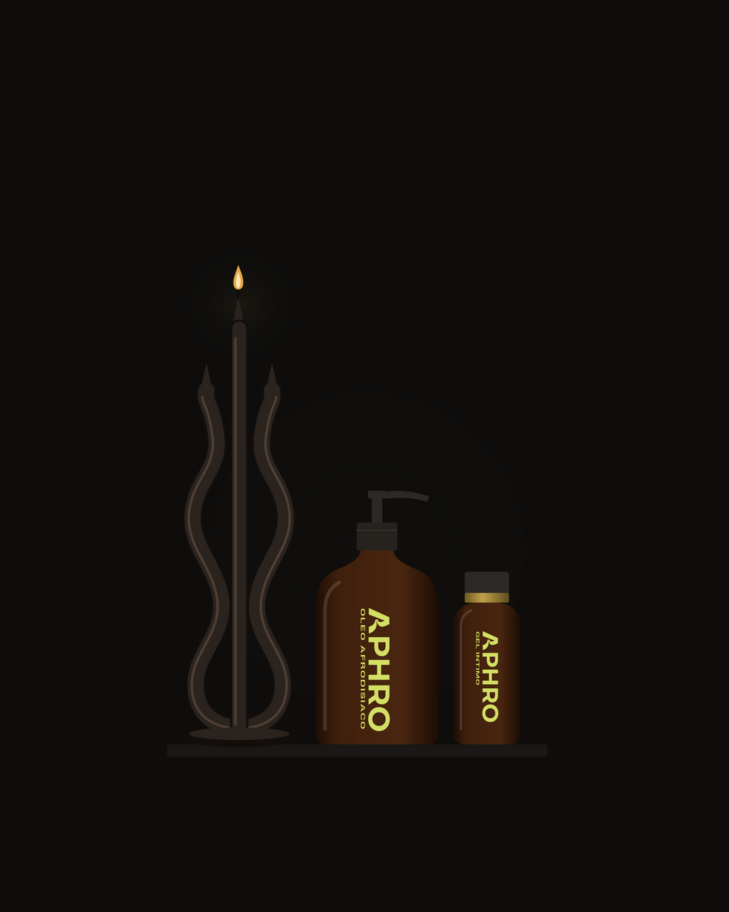 OBSIDIAN SET | ÓLEO AFRODISIACO | LUBRICANTE ÍNTIMO | VELA OLA